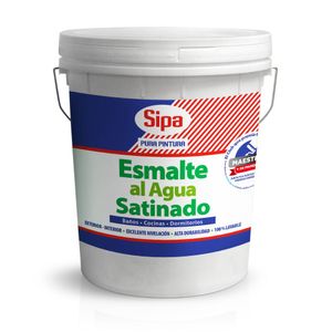 Esmalte Al Agua Satinado Blanco Tineta Sipa