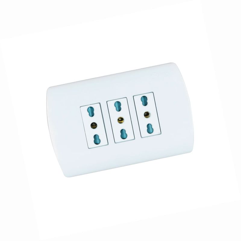 Toma Corriente Triple 10/16A Aris Pro Compac Emb. Mec MEC-1774032161565