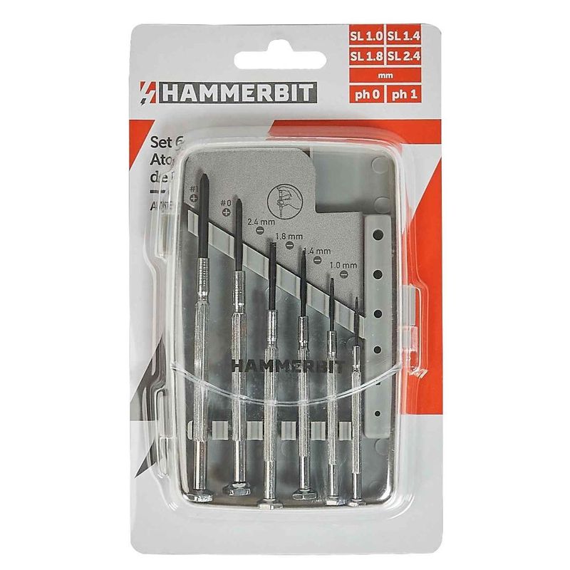 Set Atornillador 6Pcs De Precision Hammerbit-1774032208234