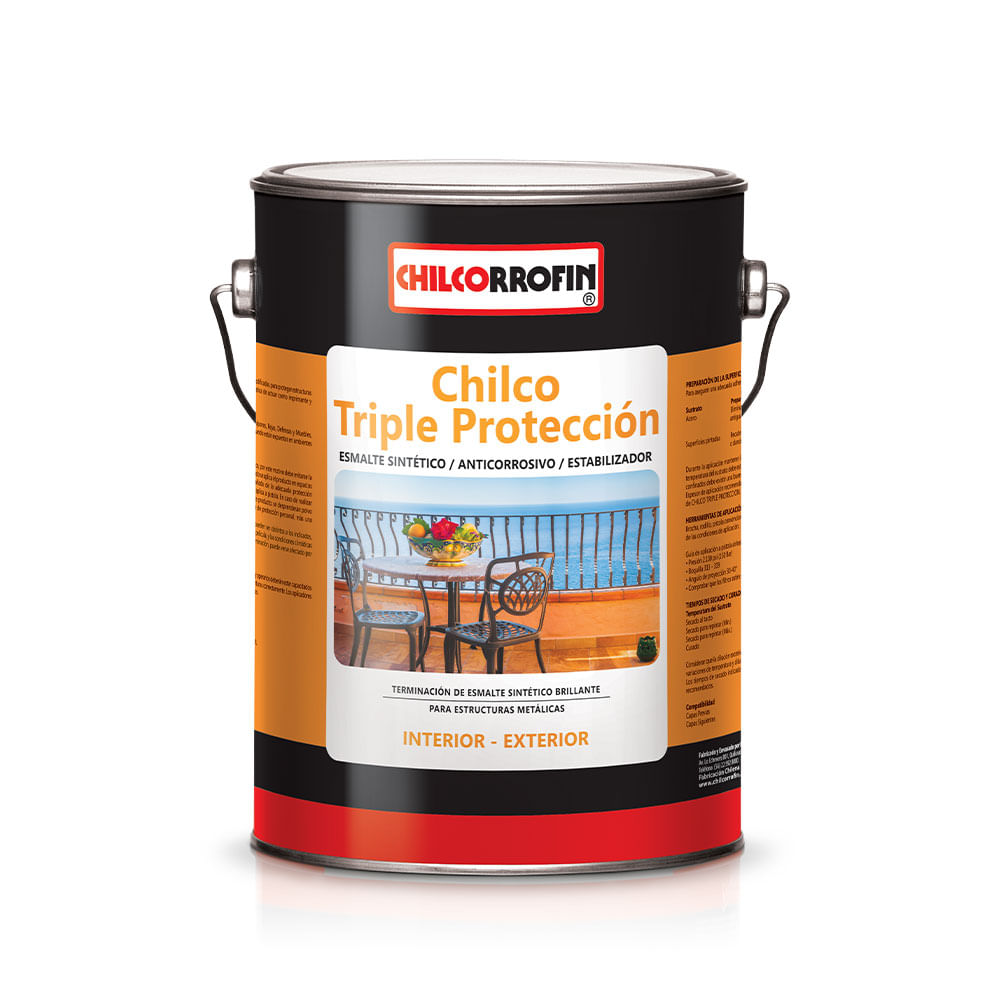 Esmalte Sintético Chilco Triple Protección 1Gl Blanco Chilcorrofin ...